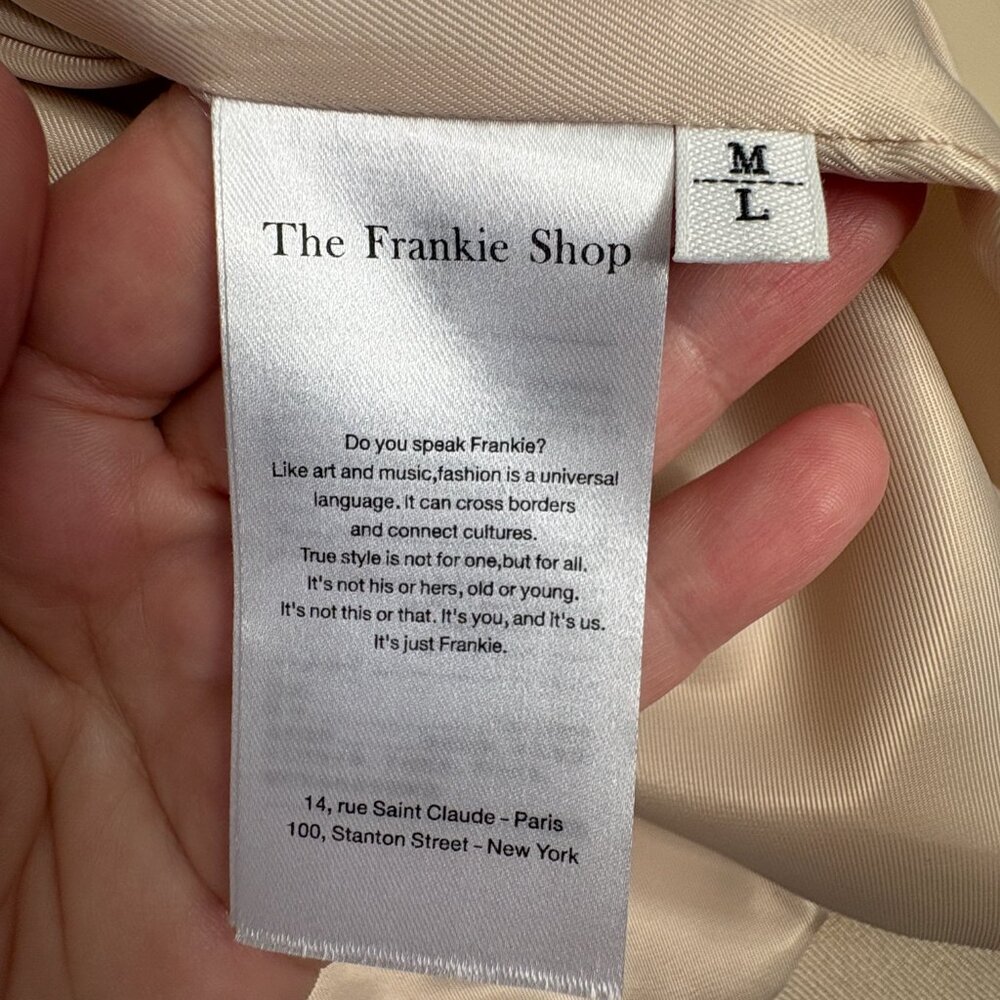 The Frankie Shop Beige Vest with Buttoned Shoulders - Picture 5 of 7